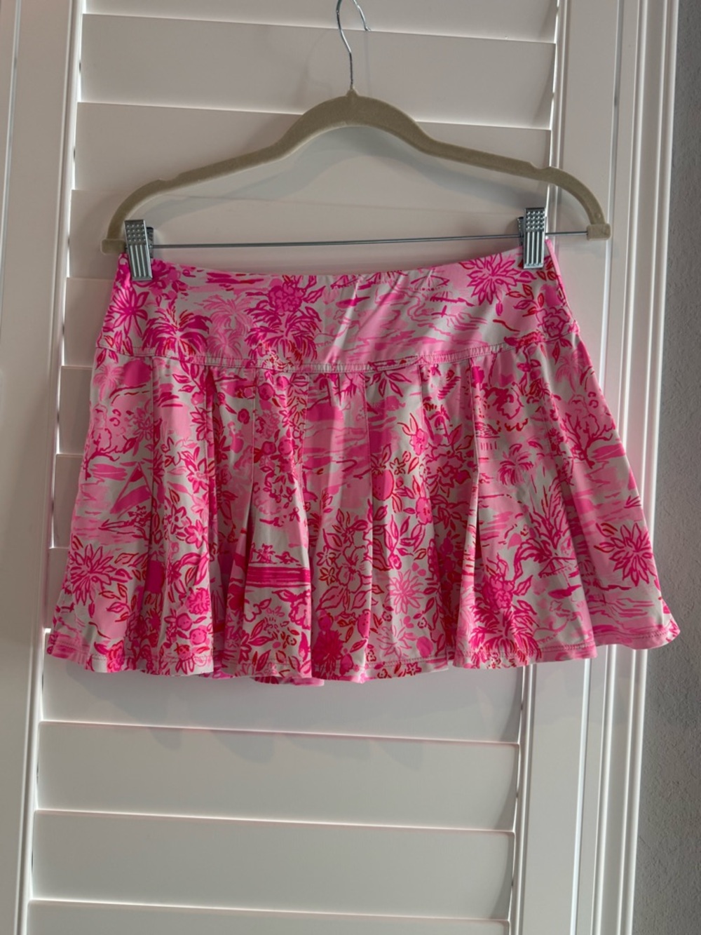 Pink Floral A-Line Skirt - Women